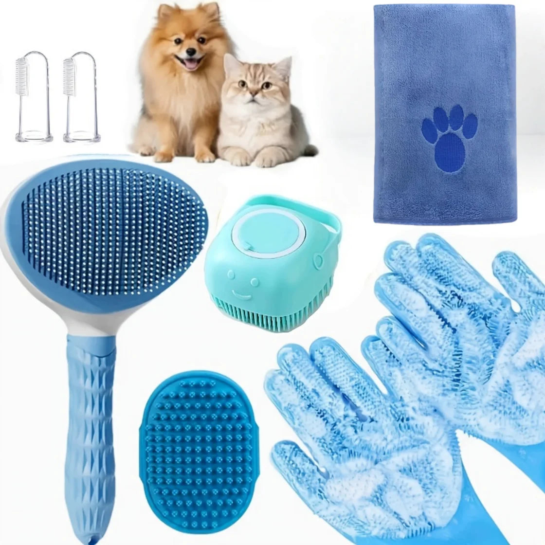 Pet Grooming Kit - Premium 7-Piece Professional Tools for Cats & Dogs
