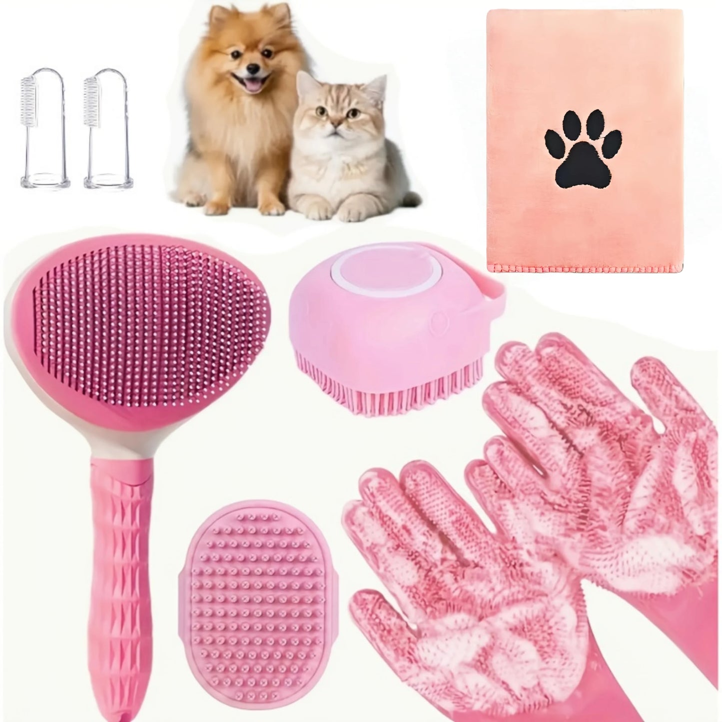 Pet Grooming Kit - Premium 7-Piece Professional Tools for Cats & Dogs
