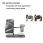 Wireless 3-in-1 Charging Stand – Fast Qi Charger for iPhone, Apple Watch & AirPods