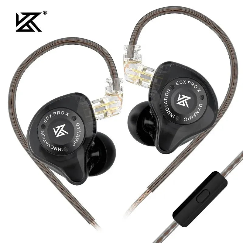 HiFi Wired Earphones – KZ EDX Pro X Stereo Bass Earbuds with Mic