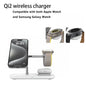 Wireless 3-in-1 Charging Stand – Fast Qi Charger for iPhone, Apple Watch & AirPods
