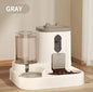 Cat Food and Water Dispenser - 2-in-1 Automatic Gravity Feeder