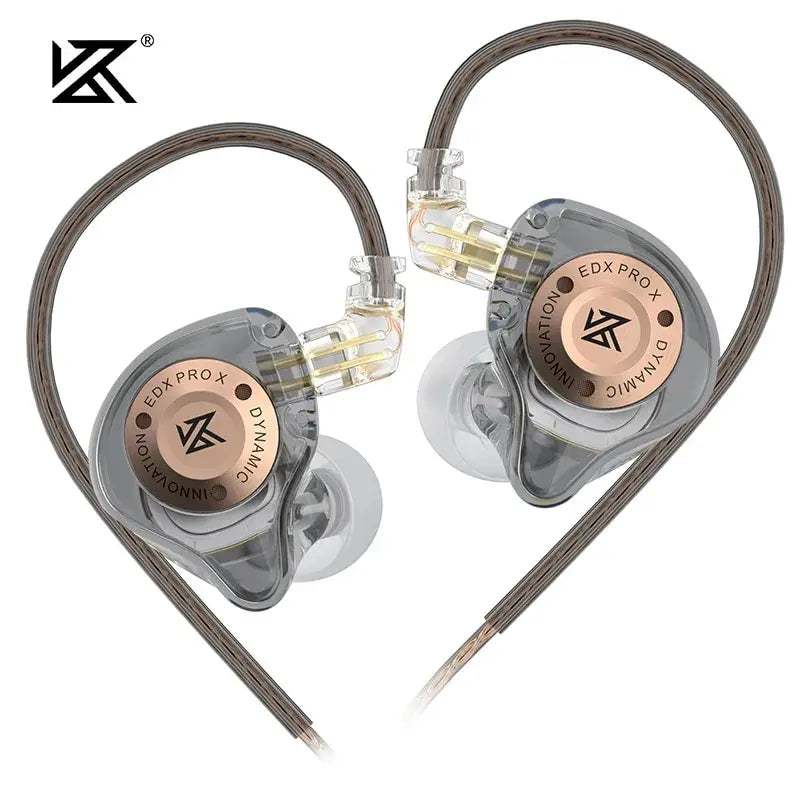 HiFi Wired Earphones – KZ EDX Pro X Stereo Bass Earbuds with Mic