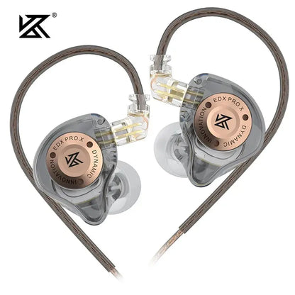HiFi Wired Earphones – KZ EDX Pro X Stereo Bass Earbuds with Mic