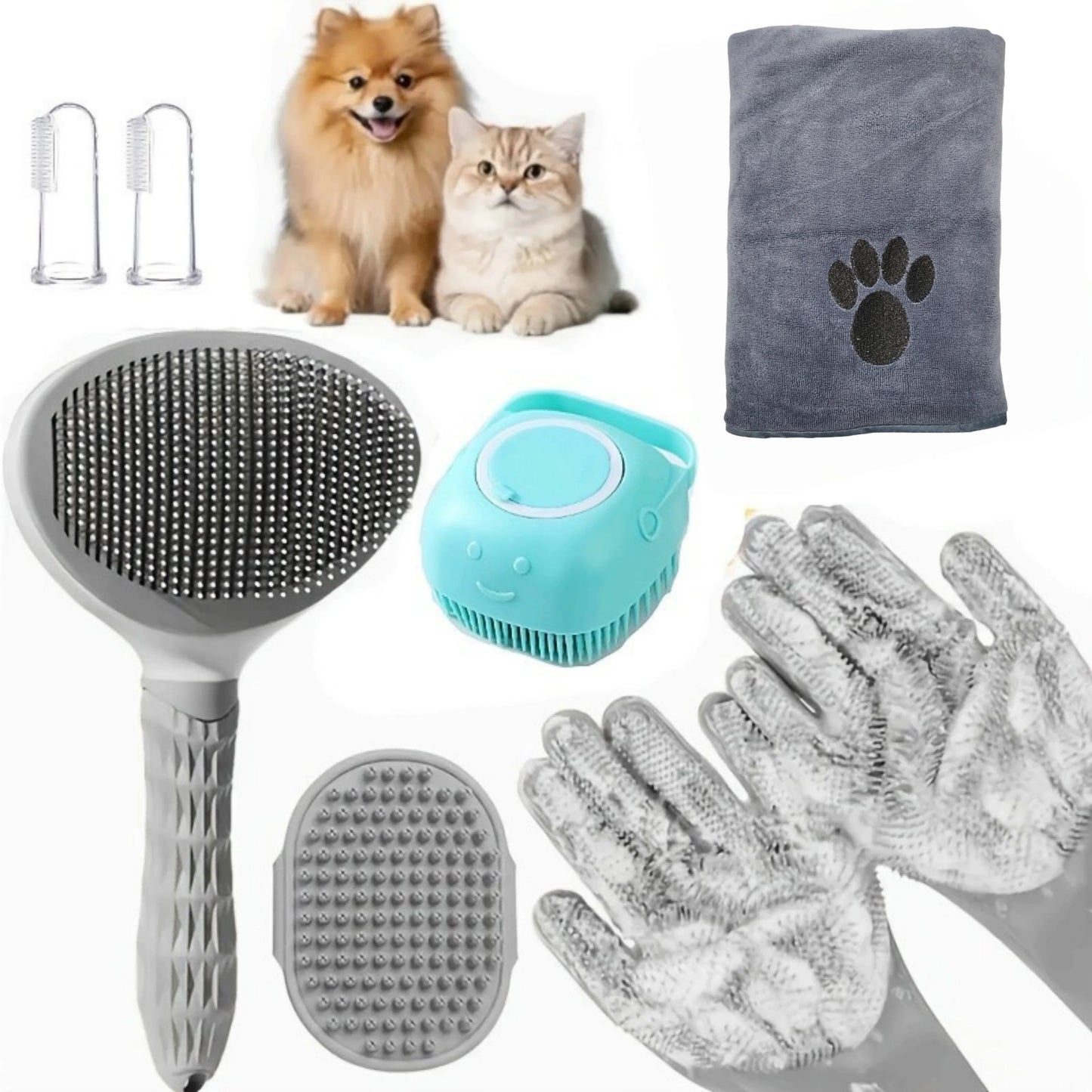 Pet Grooming Kit - Premium 7-Piece Professional Tools for Cats & Dogs