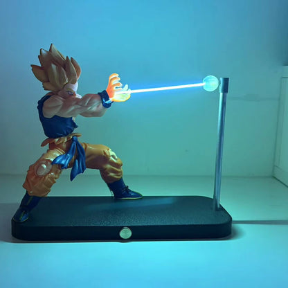 Dragon Ball™ Goku Kamehameha LED Night Light – Touch & Magnetic Desk Lamp