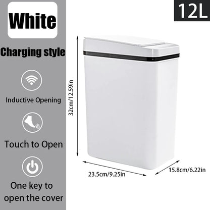 12L Touchless Trash Can - Motion Sensor Automatic Bin