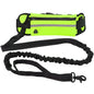 Hands Free Dog Leash -  Waist Running Lead with Storage Pouch